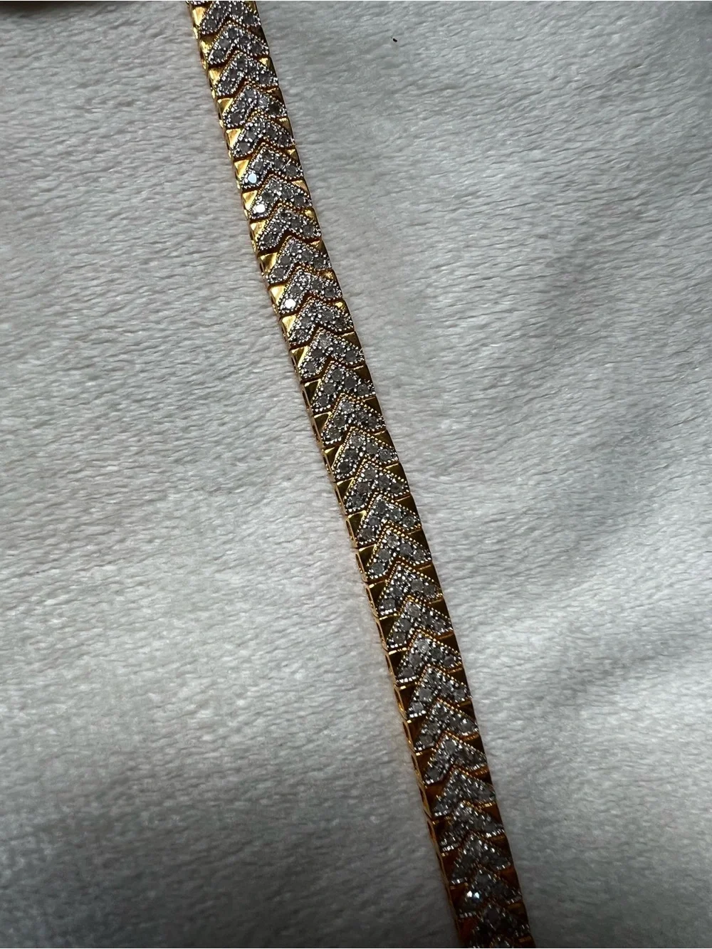 18K Gold-Over-Silver Bracelet with 2.00CTTW Diamonds